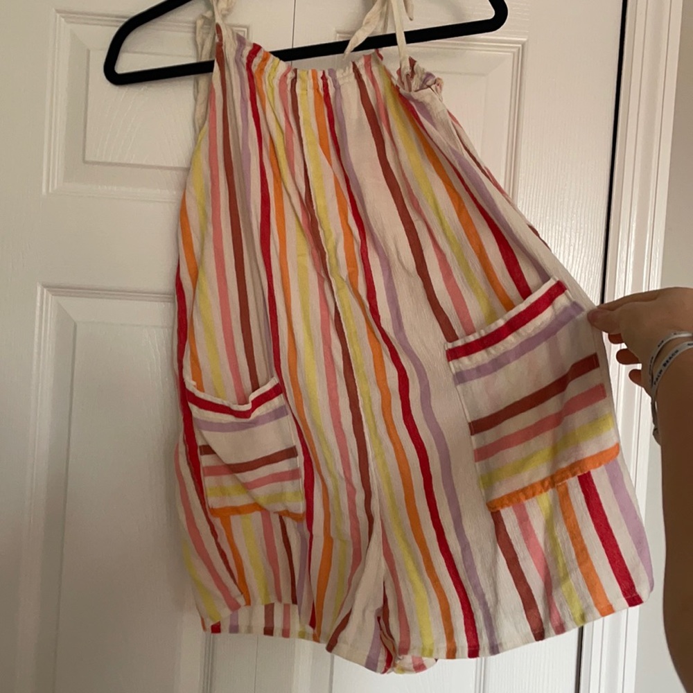 Aerie striped romper